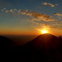 Sunrise on the way to Guadalupe Peak